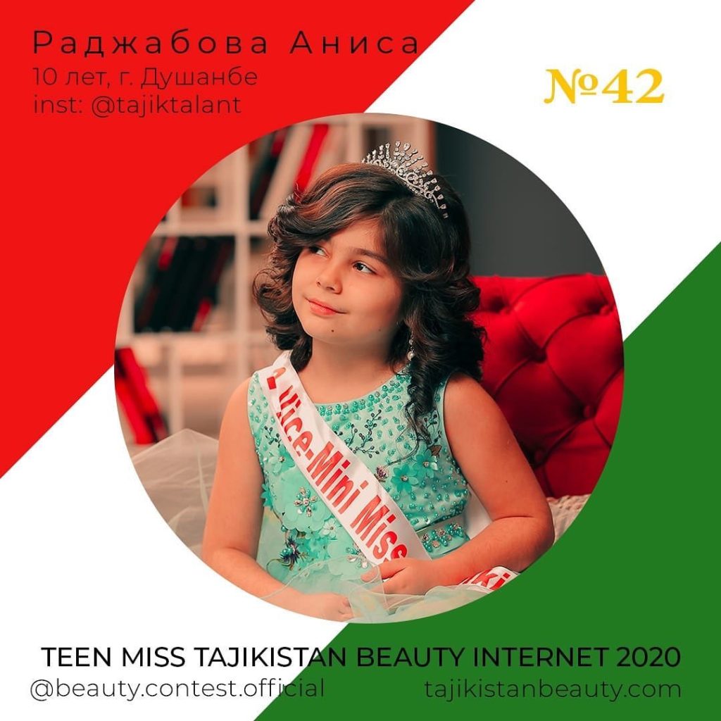 Итоги интернет конкурса Miss Tajikistan Beauty Internet 2020 — Miss World Internet